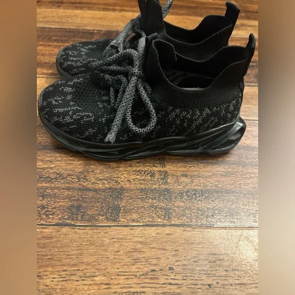 kkdom Boys Running Sneakers Shoes Athletic Black and grey 10.5 Toddler - Picture 11 of 11